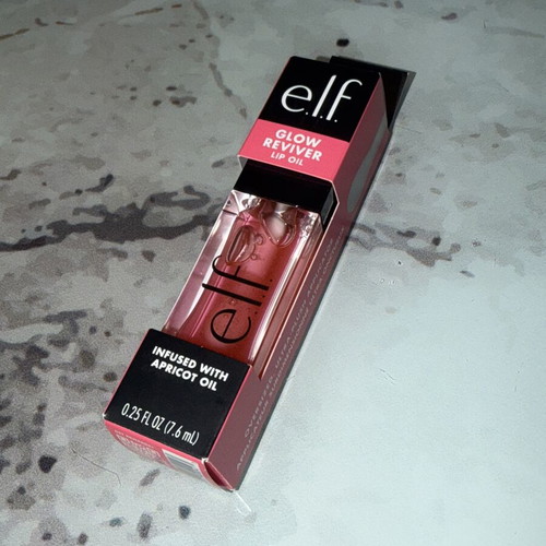 Elf Glow Reviver Lip Oil new, infused with apricot oil