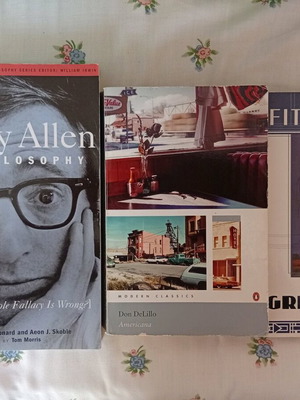 Books used Woody Allen and philosophy, Monty Python and philosophy, Americana, The Great Gatsby