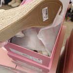 Pink platform espadrille