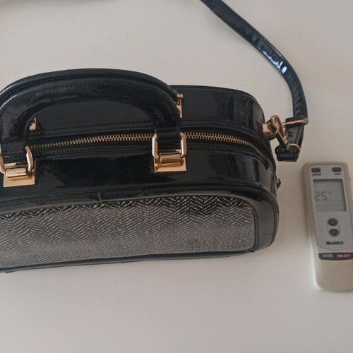 Bag suitcase new crossbody black and white