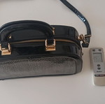 Bag suitcase new crossbody black and white