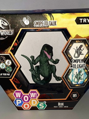 WOW! PODS Jurassic World Blue Velociraptor collectible figure new