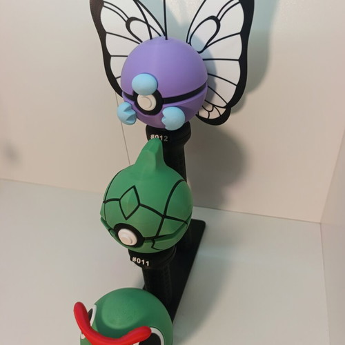 Pokémon Evolution Line Pokéball Clicker Set Caterpie Metapod Butterfree new