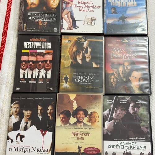 DVD collection like new with original movies and Greek subtitles