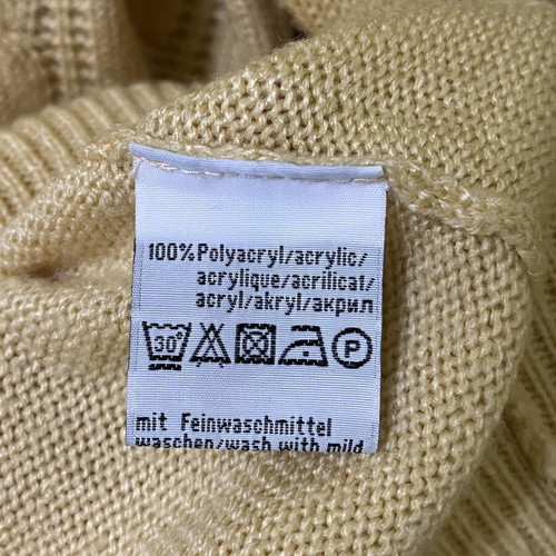 Mockneck yellow knit sweater like new