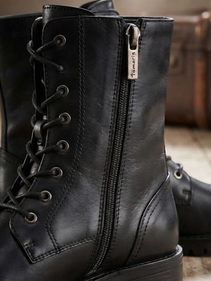Tamaris basic black ankle boots size 38