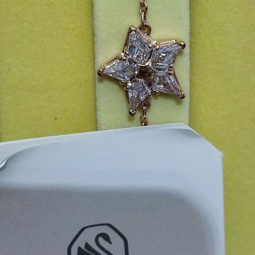 Swarovski bracelet Stella collection new, pink gold tone
