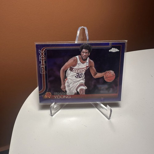 Topps Chrome Thaddeus Young Purple Refractor 2025-26 #135 Phoenix Suns new