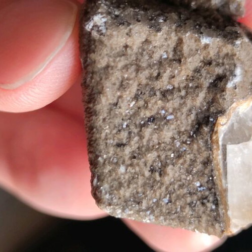 Calcite with pseudomorph of siderite new, Greek