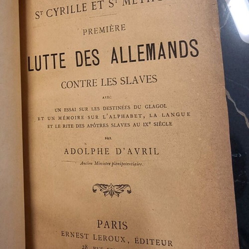 Rare 1885 Edition Saint Cyril and Saint Methodius book used
