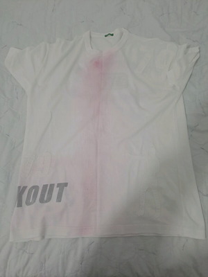 Benetton t-shirt άσπρο με στάμπα μεταχειρισμένο, μέγεθος L, 100% βαμβάκι