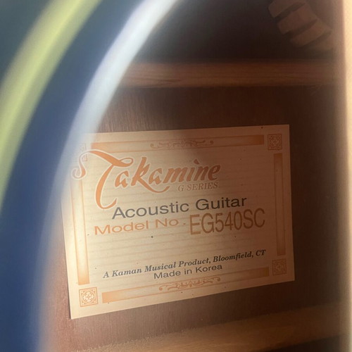 Takamine EG 540 SC electro-acoustic guitar used