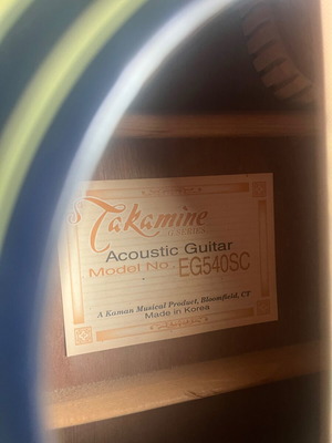 Takamine EG 540 SC electro-acoustic guitar used
