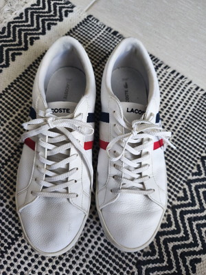 Lacoste men's sneakers size 43 used, white