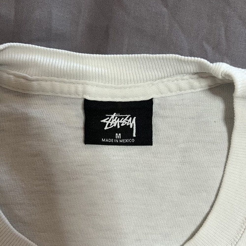 Stussy Positive Vibration Tee like new, oversized fit, white and grey, size M