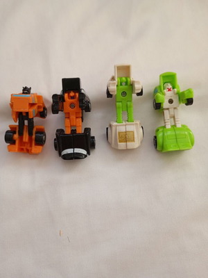 Transformers G1 Micromasters Hot Rod Patrol set used, 4 pieces