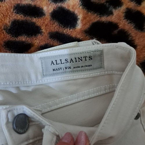 AllSaints cream jeans like new, size S 36 8