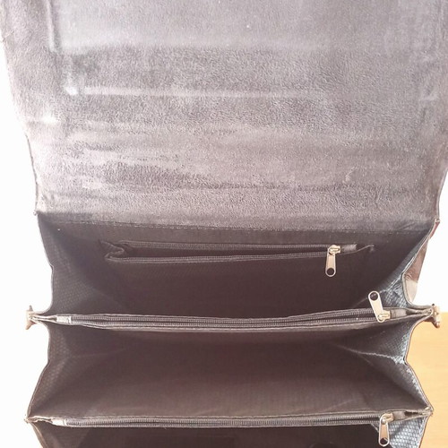 Men's leather briefcase vintage style black like new