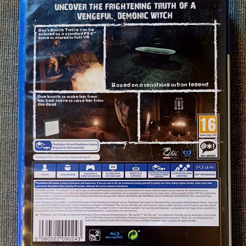 Don't Knock Twice PS4 game used, complete and in excellent condition