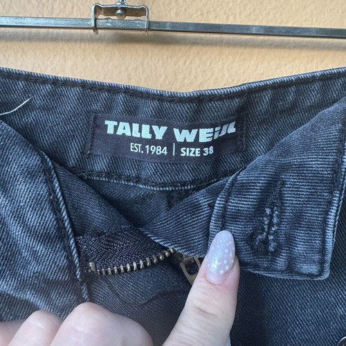 Denim skirt-shorts size 38 by Taylie Weill, like new, blue