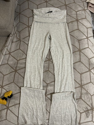 Wideleg light weight leggings, size XS, grey