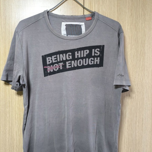 S.Oliver men's t-shirt used, size XL, gray