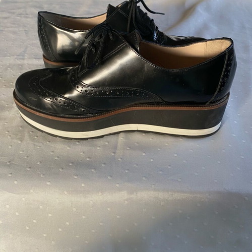 Tsakiris Mallas leather Oxford shoes like new, size 38, black