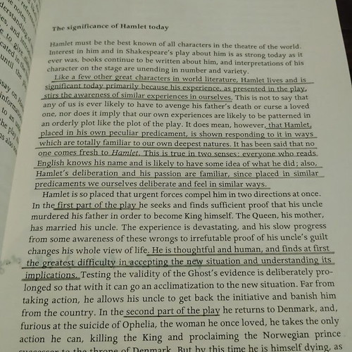 Hamlet book by William Shakespeare used, Greek edition