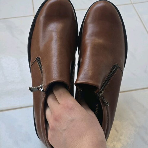 Gkoulis Leather Brown Moccasins New Size 40