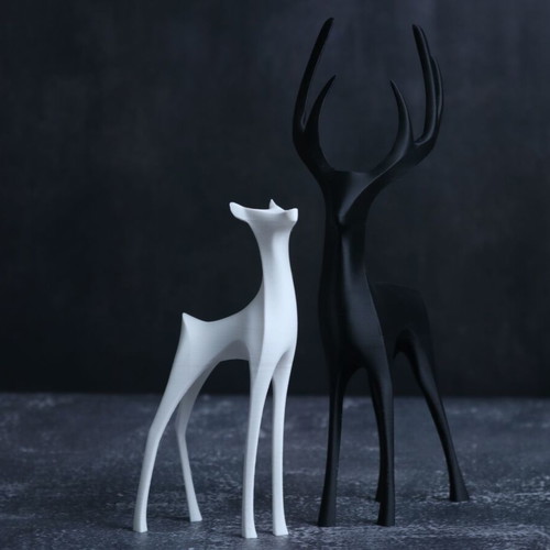 Christmas deer stag new, 25cm and 17cm heights