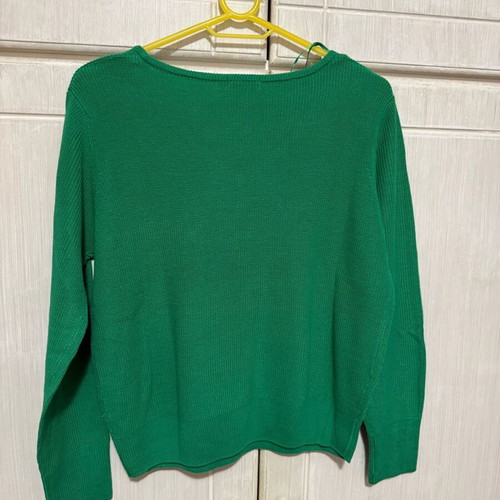 Stradivarius knitted sweater green like new, size M