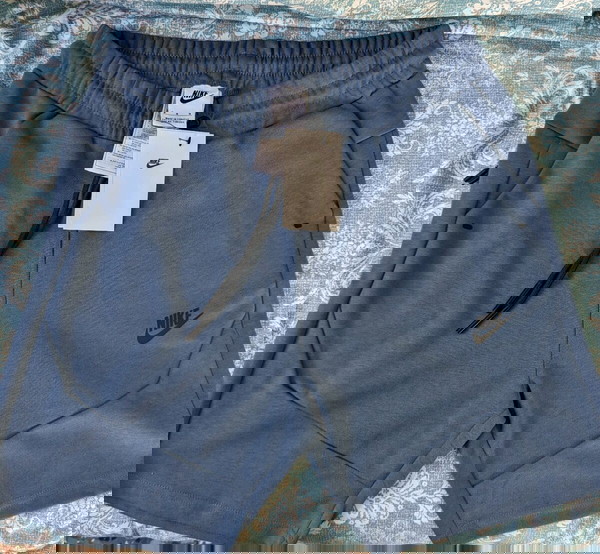 Ανδρική βερμούδα Nike tech fleece μπλέ (Obsidian Heather)