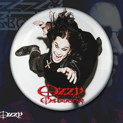 Ozzy Osbourne pin set new, 8 different designs 3 cm