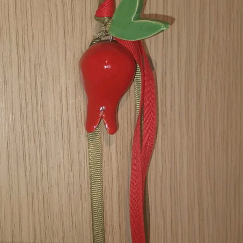 Handmade 2026 charm with ceramic pomegranate new