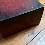 Vintage Decorative Wooden Jewelry Box with Starburst Design