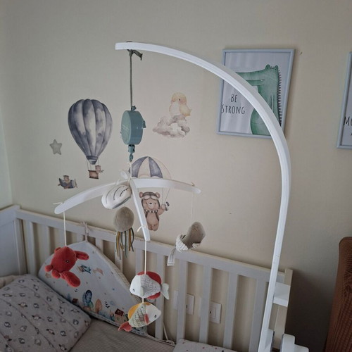 Little Dutch wooden mobile used with ocean theme and music