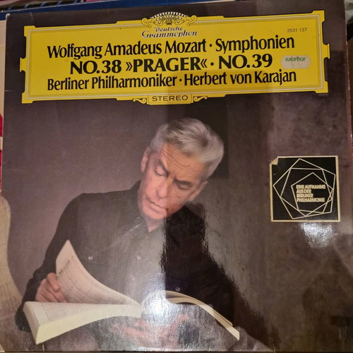 Symphonies No. 38 "Prager" and No. 39 Wolfgang Amadeus Mozart used LP
