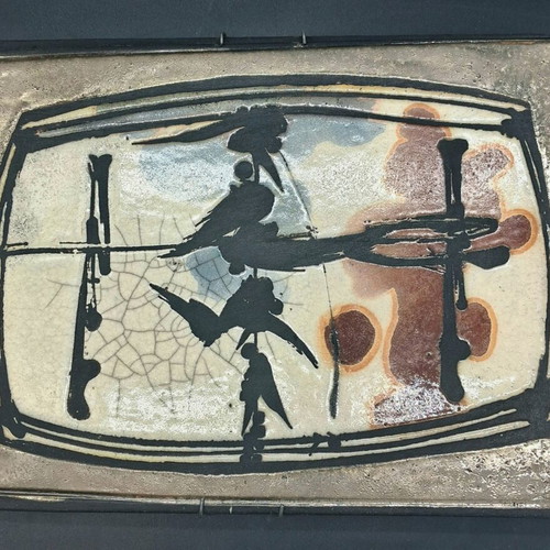 Φωτόπουλος 1993 κεραμικό επιτοίχιο έργο μεταχειρισμένο, χειροποίητο