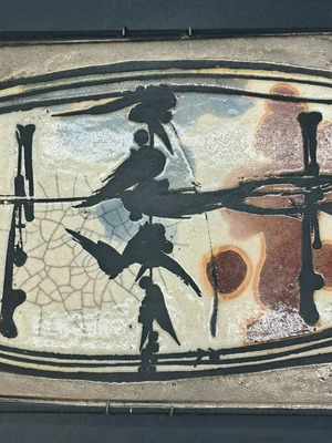 Φωτόπουλος 1993 κεραμικό επιτοίχιο έργο μεταχειρισμένο, χειροποίητο