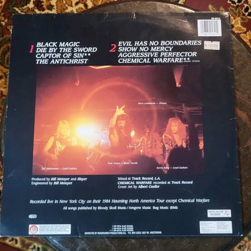 Slayer Live Undead vinyl used, metal