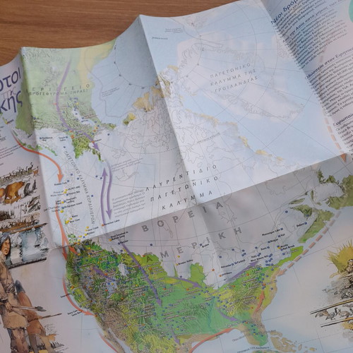 The First Inhabitants of America map new from National Geographic