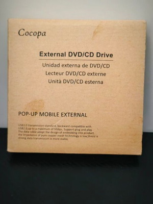 Cocopa BT638 εξωτερική μονάδα εγγραφής και ανάγνωσης DVD/CD με USB 3.0