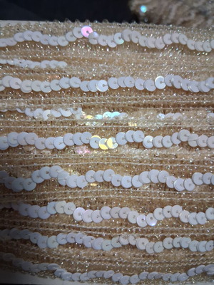 Lace braid with sequins, 4.8 meters