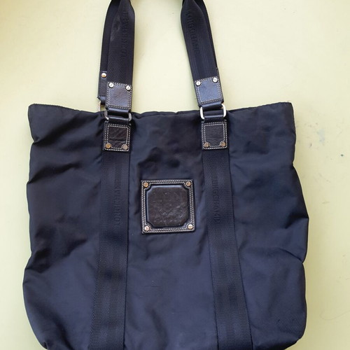 Longchamp tote shoulder bag used, black