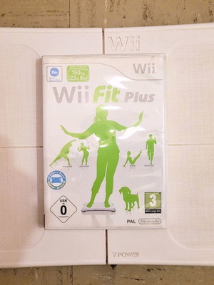 Wii Balance Board with Fit Plus Game used Nintendo