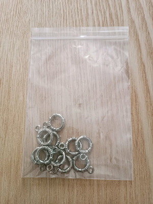 Metal rings set of 10 pieces new