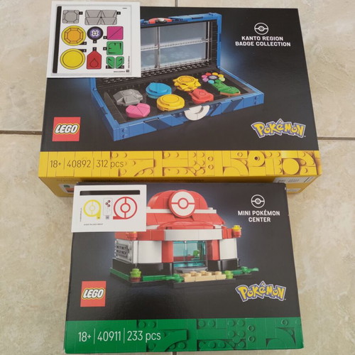 Stickers for LEGO Pokemon GWP Sets 40892 and 40911 new