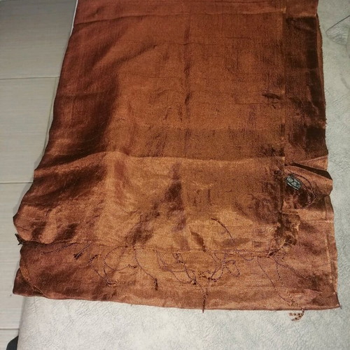 Women's scarf like new, dark brown, 180cm length and 75cm width