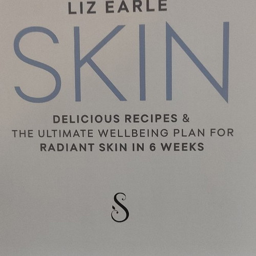 Skin book used by Liz Earle with skin care plan and recipes