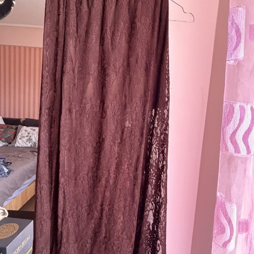 Lace skirt size S new, brown